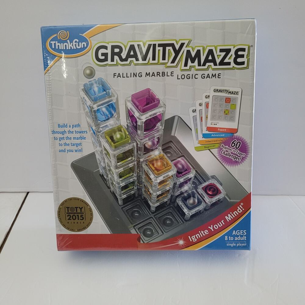 Think Fun Gravity Maze Falling Marble Logic Game Fun